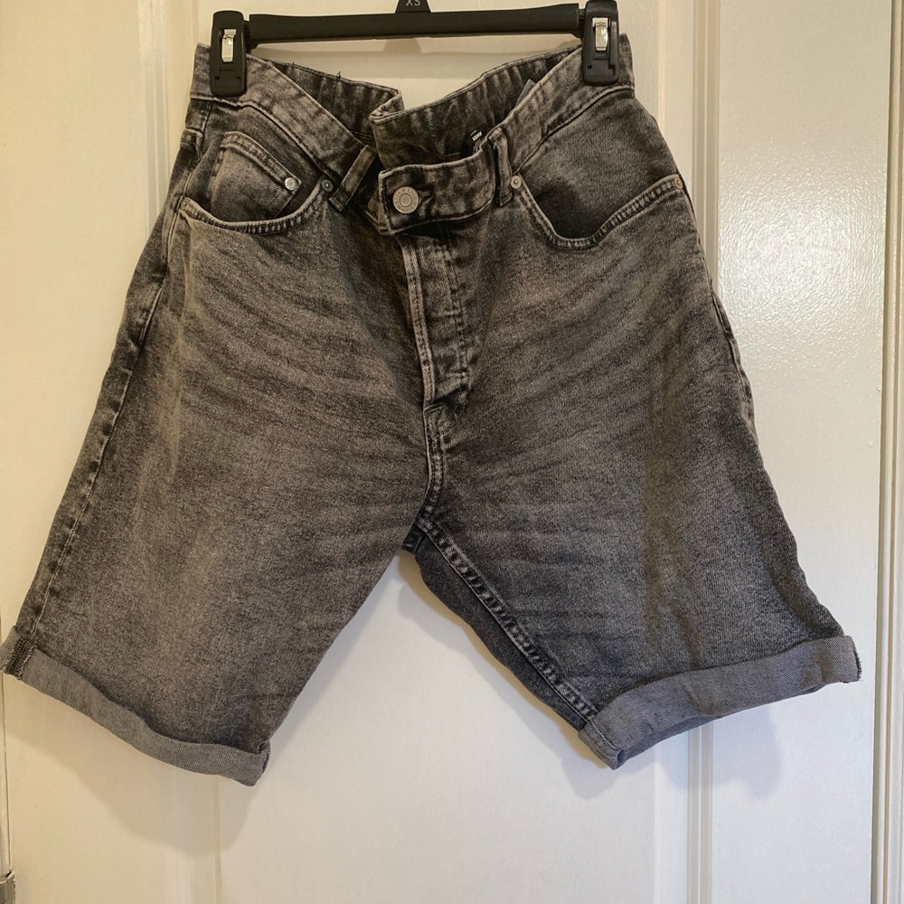 Black Jean Shorts
